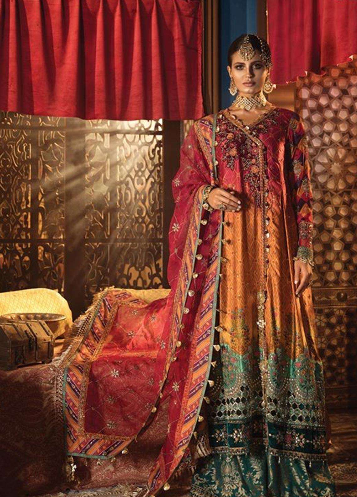 Maria B New Arrivals Unstitched Suits Ladies Wedding Dresses Collection Net Collection Net Saree MARIA.B MBROIDERED Wedding Edition 2019 Collection